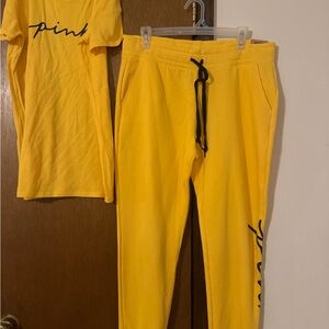 Victoria's Secret Yellow Short Sleeve Tee